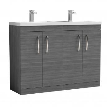 Athena Twin 1200mm 4-Door Floor Standing Vanity Unit