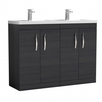 Athena Twin 1200mm 4-Door Floor Standing Vanity Unit