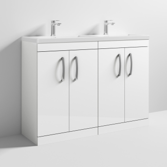 Athena Twin 1200mm 4-Door Floor Standing Vanity Unit