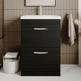 Athena 600mm 2-Drawer Floor Standing Vanity Unit