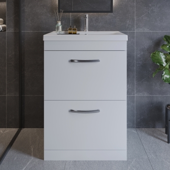 Athena 600mm 2-Drawer Floor Standing Vanity Unit