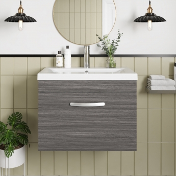 Athena 600mm 1-Drawer Wall Hung Vanity Unit