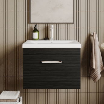 Athena 600mm 1-Drawer Wall Hung Vanity Unit