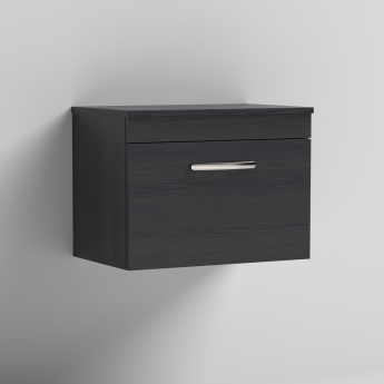 Athena 600mm 1-Drawer Wall Hung Vanity Unit with Countertop