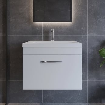 Athena 600mm 1-Drawer Wall Hung Vanity Unit