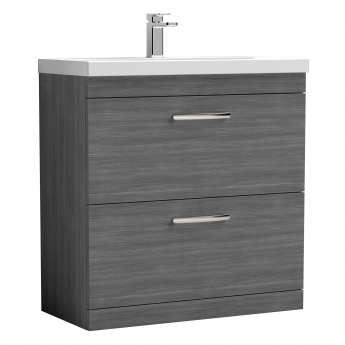 Athena 800mm 2-Drawer Floor Standing Vanity Unit