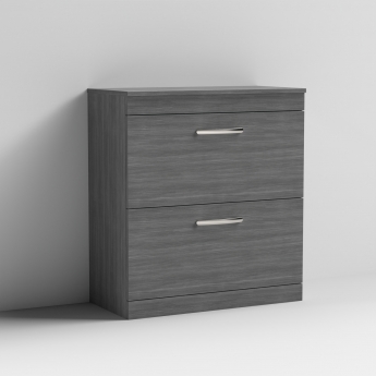 Athena 800mm 2-Drawer Floor Standing Vanity Unit with Countertop