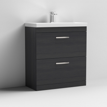 Athena 800mm 2-Drawer Floor Standing Vanity Unit