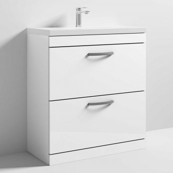 Athena 800mm 2-Drawer Floor Standing Vanity Unit