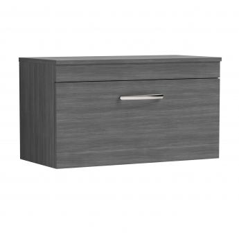 Athena 800mm 1-Drawer Wall Hung Vanity Unit with Countertop
