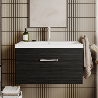 Athena 800mm 1-Drawer Wall Hung Vanity Unit