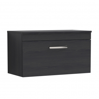 Athena 800mm 1-Drawer Wall Hung Vanity Unit with Countertop