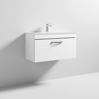 Athena 800mm 1-Drawer Wall Hung Vanity Unit