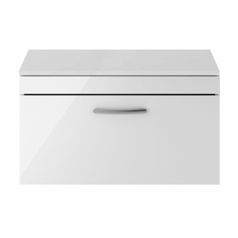 Athena 800mm 1-Drawer Wall Hung Vanity Unit with Countertop