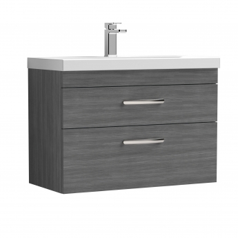 Athena 800mm 2-Drawer Wall Hung Vanity Unit