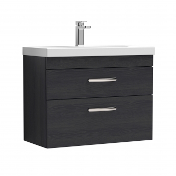 Athena 800mm 2-Drawer Wall Hung Vanity Unit