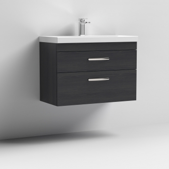Athena 800mm 2-Drawer Wall Hung Vanity Unit