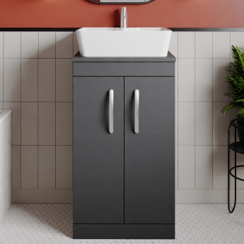 Athena 500mm 2-Door Floor Standing Vanity Unit with Countertop