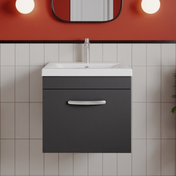 Athena 500mm 1-Drawer Wall Hung Vanity Unit