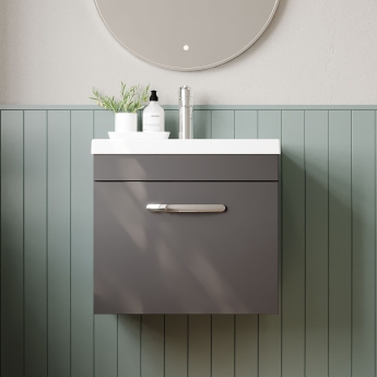 Athena 500mm 1-Drawer Wall Hung Vanity Unit | Product Image