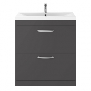 Athena 800mm 2-Drawer Floor Standing Vanity Unit