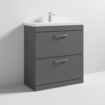 Athena 800mm 2-Drawer Floor Standing Vanity Unit