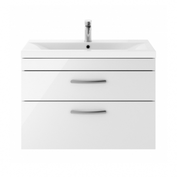 Athena 800mm 2-Drawer Wall Hung Vanity Unit