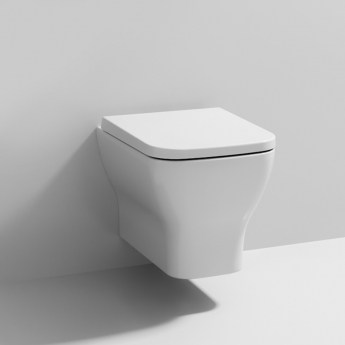 Nuie Ava Wall Hung Toilet Pan 480mm Projection - Soft Close Seat