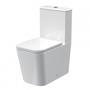 Nuie Ava Rimless Compact Close Coupled Toilet 620mm Projection - Soft Close Seat