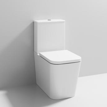 Nuie Ava Rimless Compact Close Coupled Toilet 620mm Projection - Soft Close Seat