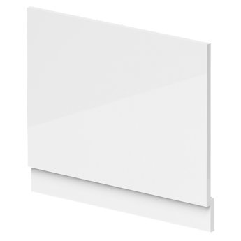 Nuie MDF Bath End Panel and Plinth 550mm H x 750mm W - Gloss White