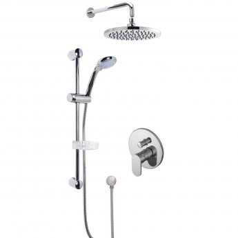 Nuie Binsey Manual Concealed Complete Mixer Shower with Diverter - Chrome