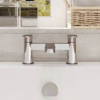 Nuie Binsey Deck Mounted Bath Filler Tap - Chrome | Product Image