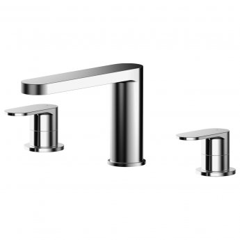 Nuie Binsey 3-Hole Deck Mounted Bath Filler Tap - Chrome