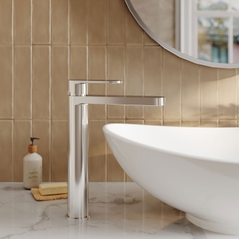 Nuie Binsey Tall Mono Basin Mixer Tap - Chrome | Product Image