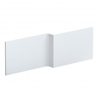 Nuie Blocks Square Shower Bath Front Panel 540mm H x 1700mm W - Satin White