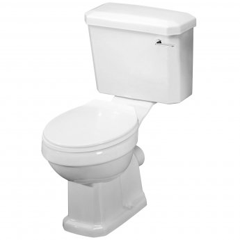 Nuie Carlton Close Coupled Toilet with Lever Cistern - Soft Close Seat