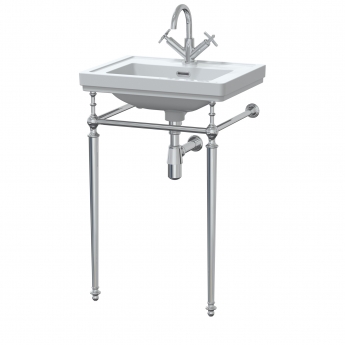 Nuie Classique Basin with Washstand 500mm Wide - 1 Tap Hole