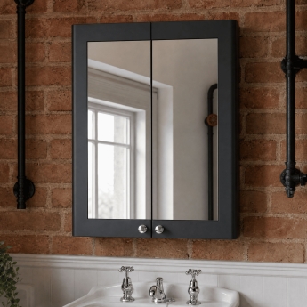 Classique 600mm 2-Door Mirrored Bathroom Cabinet | Product Image