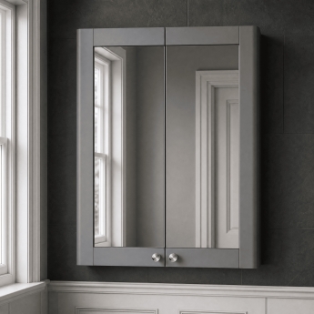 Classique 600mm 2-Door Mirrored Bathroom Cabinet | Product Image