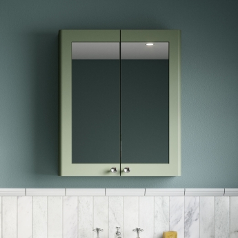 Classique 600mm 2-Door Mirrored Bathroom Cabinet | Product Image