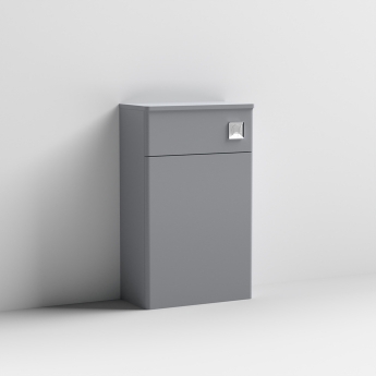 Nuie Classique Back to Wall WC Toilet Unit 500mm Wide - Satin Grey