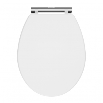 Nuie Classique Soft Close Wooden Toilet Seat - Satin White
