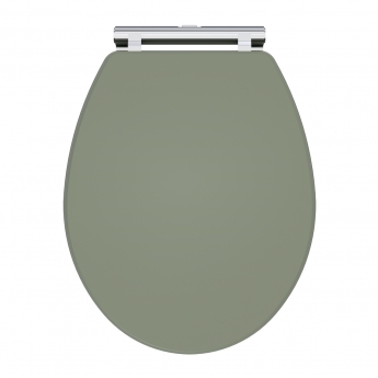 Nuie Classique Soft Close Wooden Toilet Seat - Satin Green