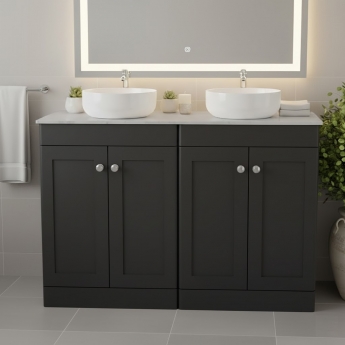 Classique 1200mm 4-Door Floor Standing Vanity Unit with Countertop