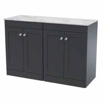 Classique 1200mm 4-Door Floor Standing Vanity Unit with Countertop