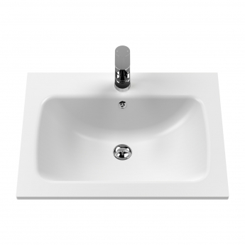 Classique 600mm 1-Drawer Wall Hung Vanity Unit with Stone Basin