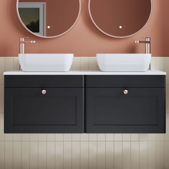 Classique 1200mm 2-Drawer Wall Hung Vanity Unit with Countertop | Product Image