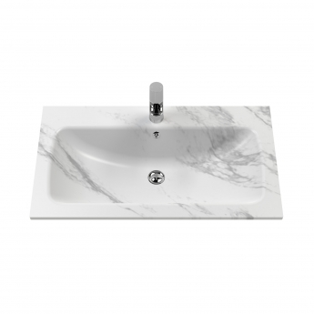 Classique 800mm 1-Drawer Wall Hung Vanity Unit with Stone Basin