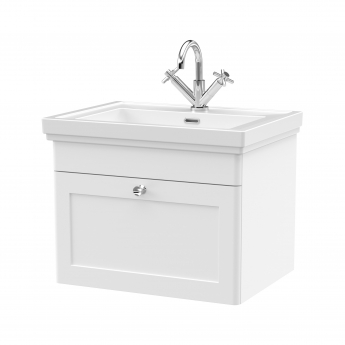 Classique Traditional 600mm 1-Drawer Wall Hung Vanity Unit